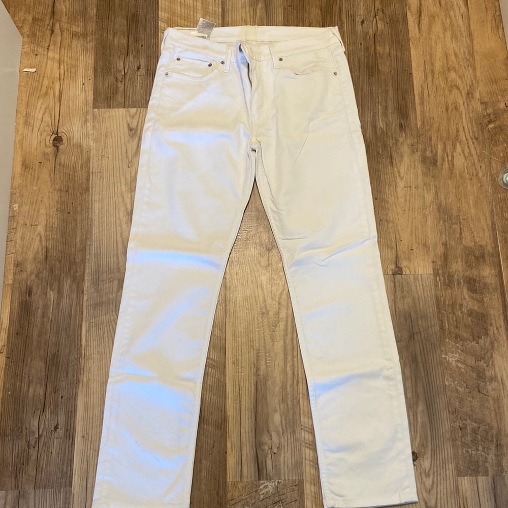 Men’s White Levi 511 Jeans